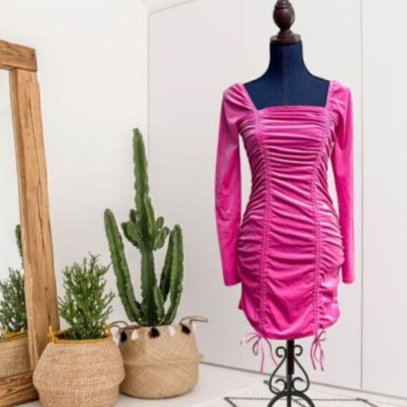 Wild Fable pink ruched dress xs - Picture 4 of 10